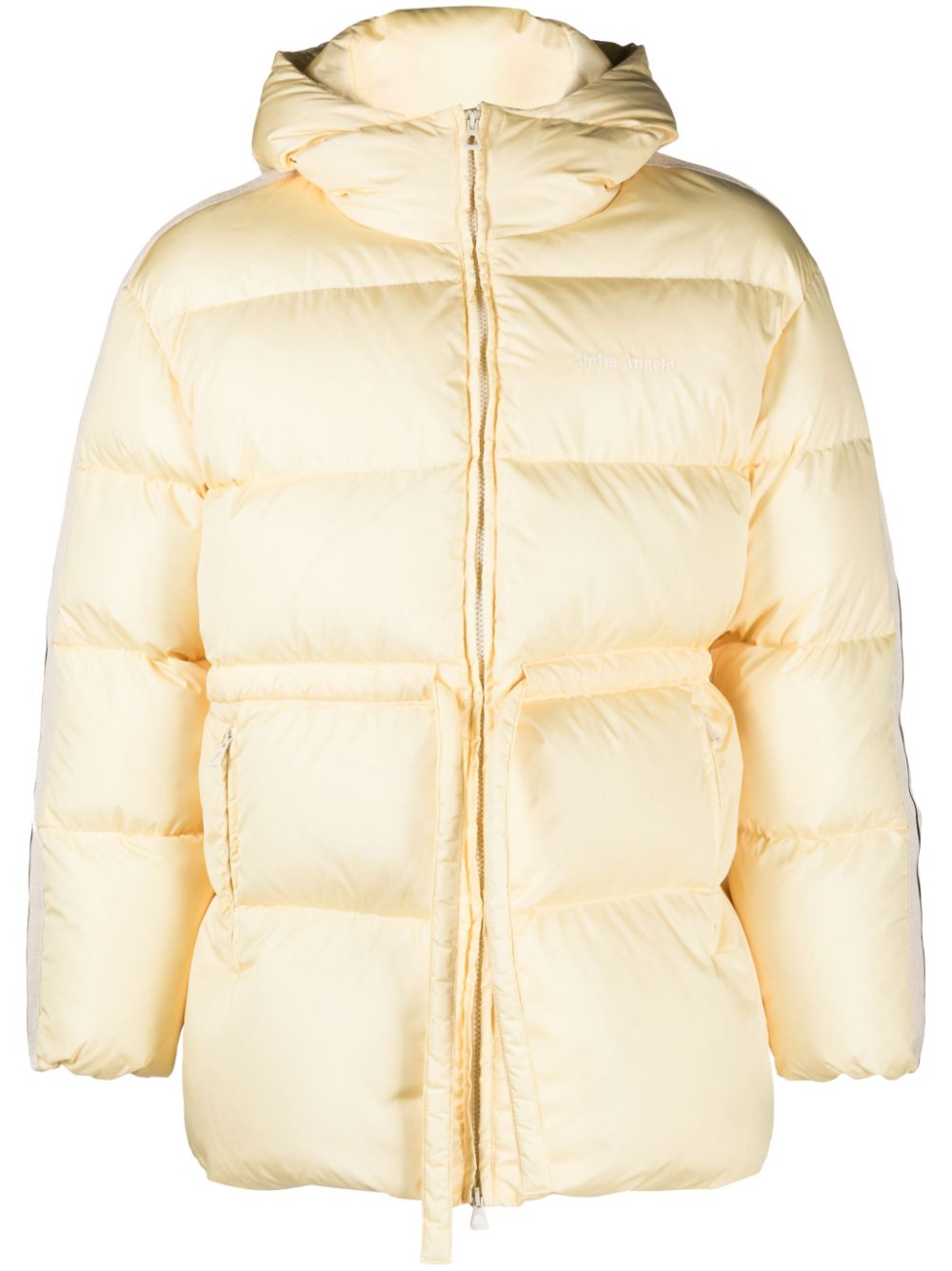 Women's Black Hooded Down Jacket from FW23 Collection by Palm Angels