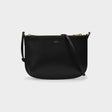 A.P.C. Stylish Black Leather Crossbody Handbag for Women