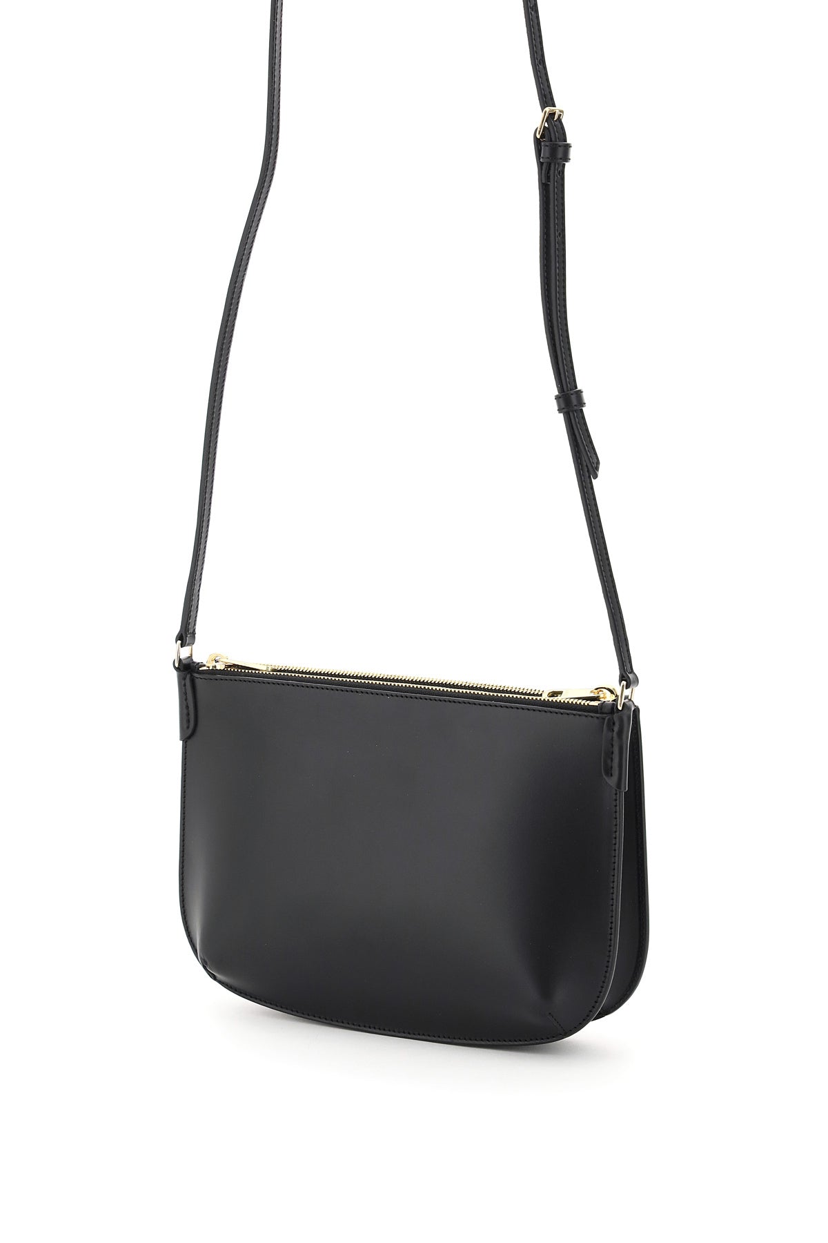 A.P.C. Stylish Black Leather Crossbody Handbag for Women