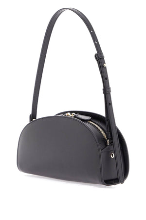 A.P.C. Mini Demi-Lune Structured Shoulder Handbag