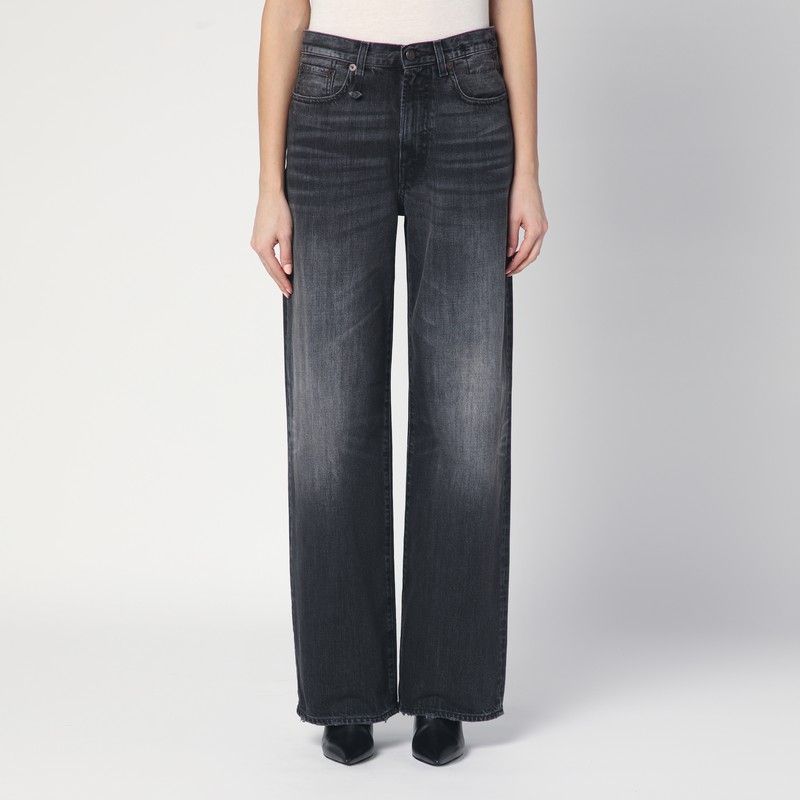 R13 Faded Wide Jeans for Women - SS25