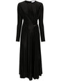 RABANNE Elegant Long Dress with Ruching - Women’s Spring Summer 25