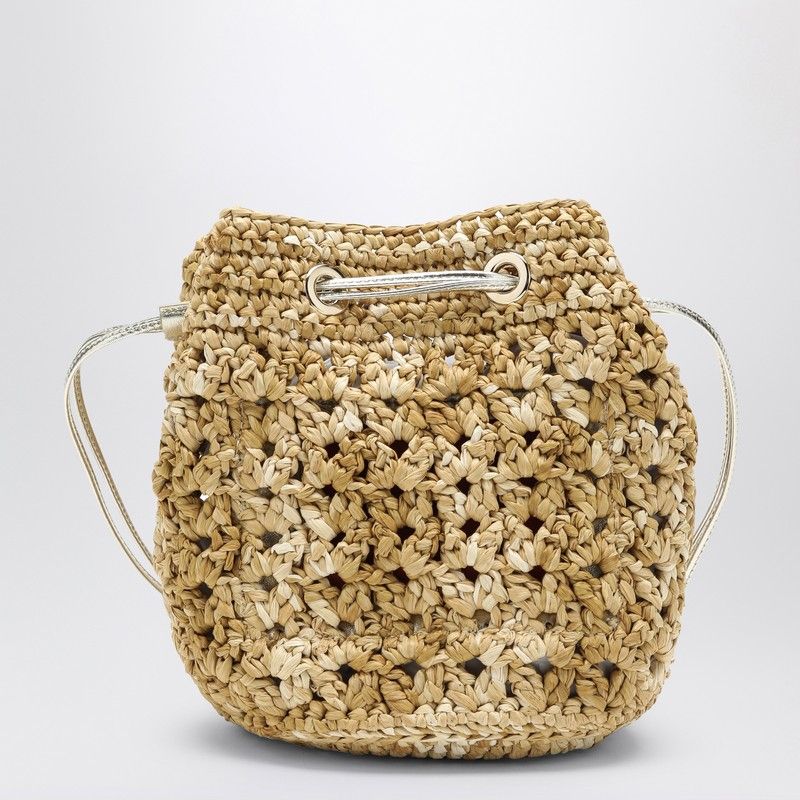 ROGER VIVIER Mini Crochet Bucket Handbag