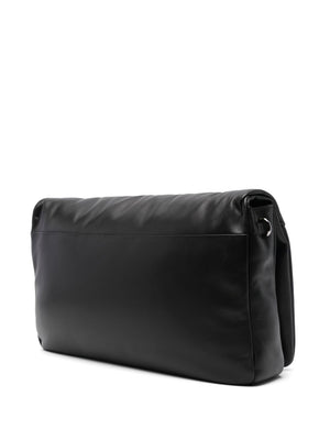 ROGER VIVIER Leather Clutch with Foldover Top and Adjustable Strap