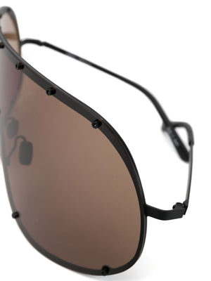 RICK OWENS Fashion Shield Sunglasses for Women - SS25 Collection