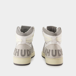 RHUDE Hi-Top Leather Sneakers for Men - FW24 Collection