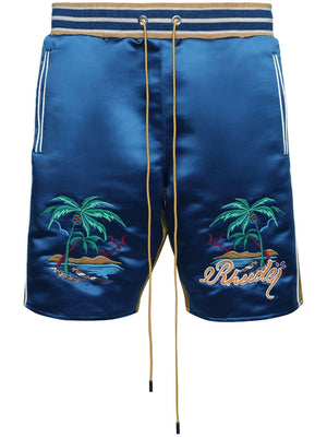 RHUDE Men's Mini Eagles Bermuda Shorts