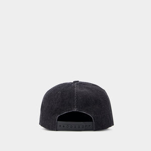 RHUDE Structured Black Cap for Men and Women - SS24