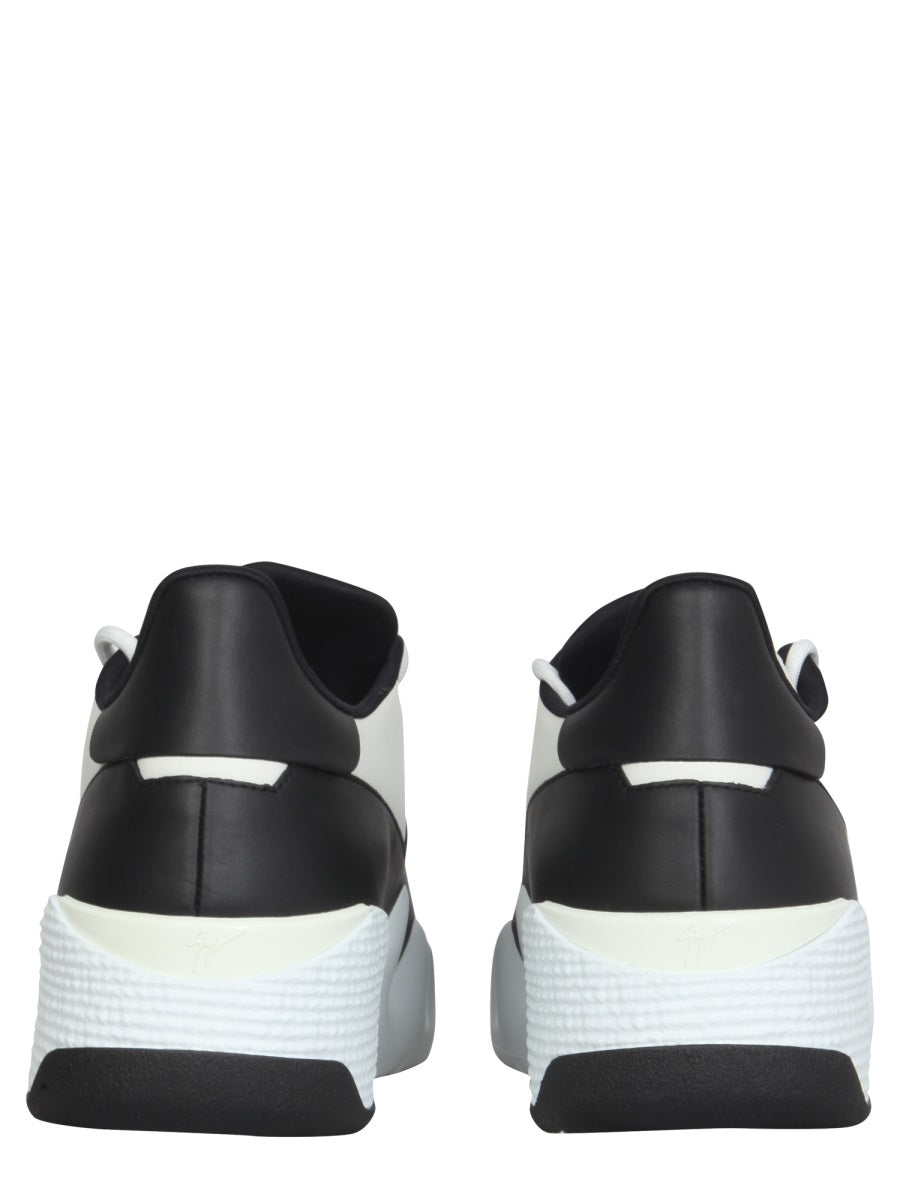 GIUSEPPE ZANOTTI Leather Talon Sneakers - 5 CM Rubber Sole