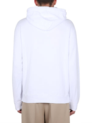 LANVIN Embroidered Logo Hooded Sweatshirt for Men