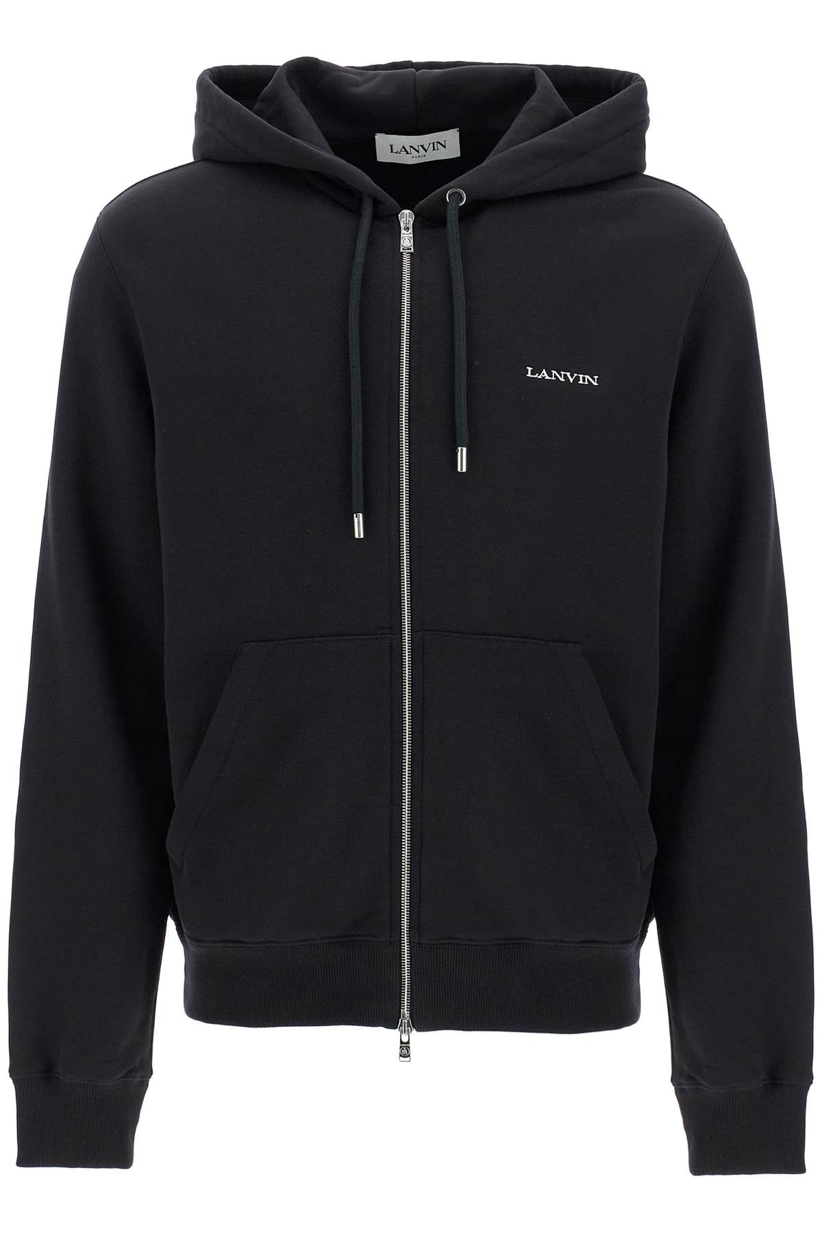 LANVIN Men's Hooded Zip-Up Sweatshirt