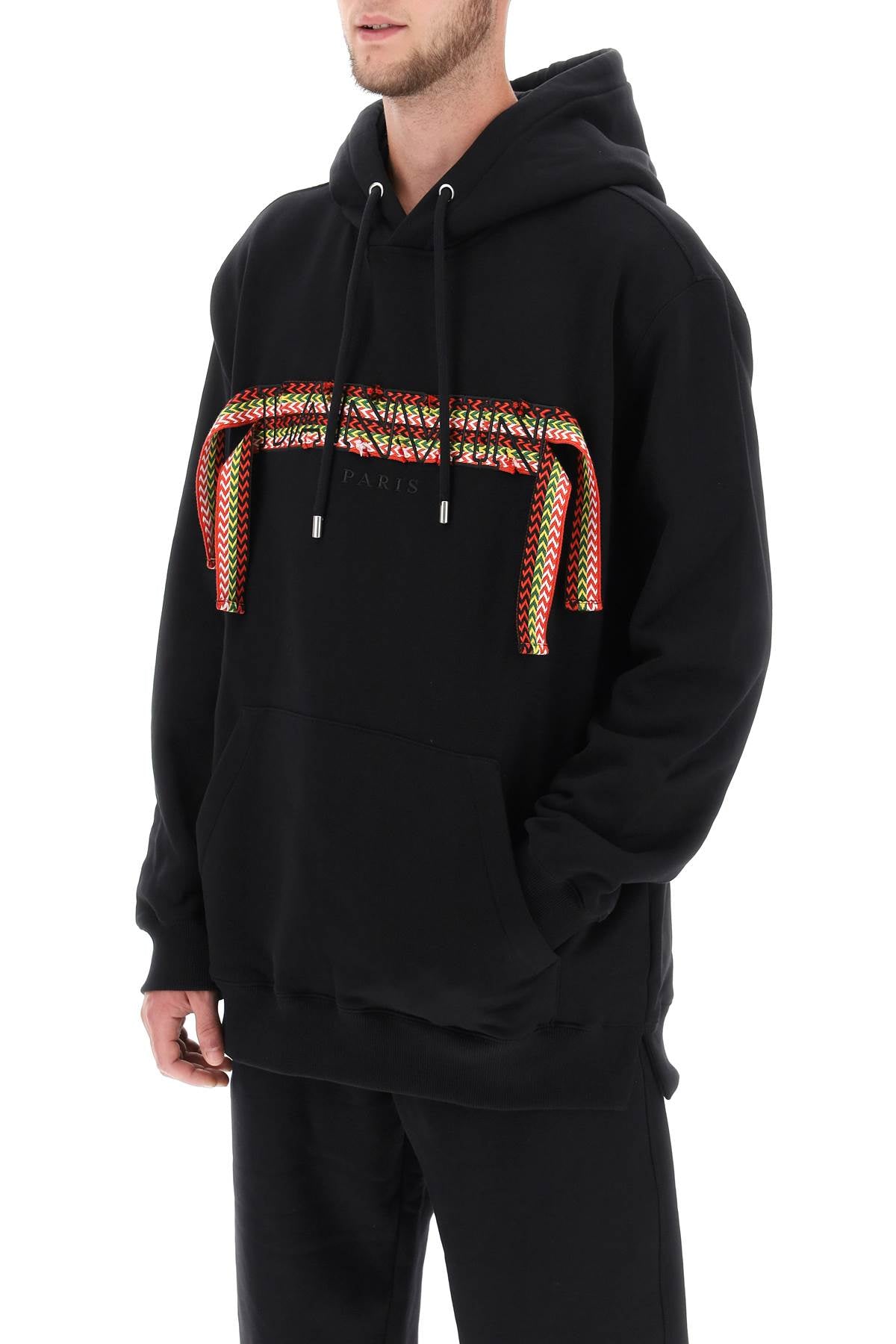 LANVIN Oversized Cotton Hoodie with Side Slits