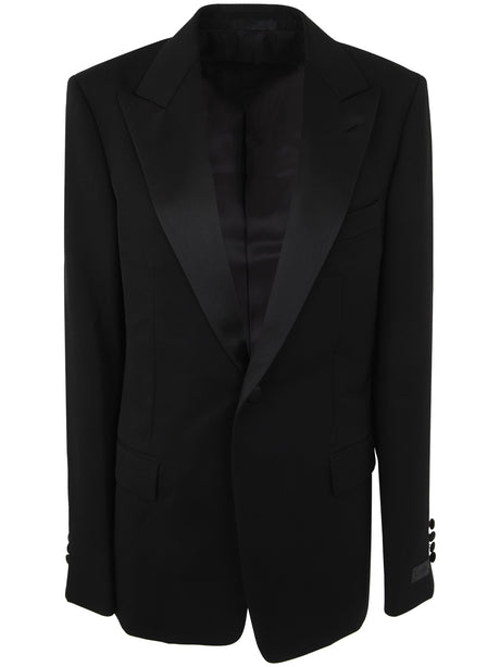 LANVIN Peak Collar Tuxedo Jacket for Men