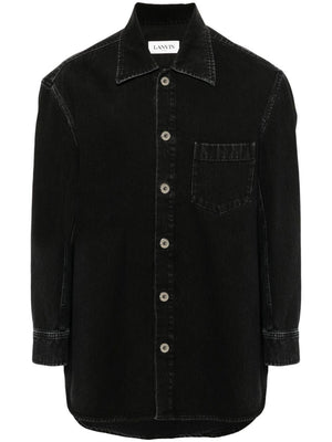 LANVIN Stylish Straight-Fit Shirt for Men - FW24 Collection