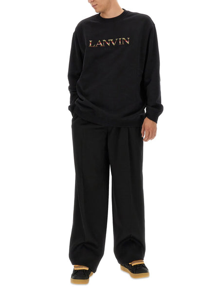 LANVIN Regular Fit Logo Sweatshirt - Size L