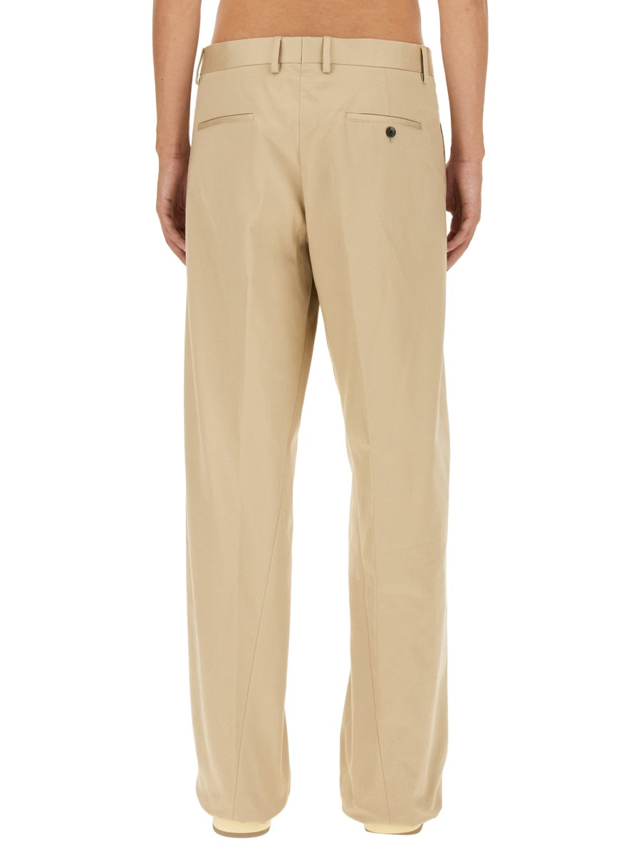 LANVIN Men's Relaxed Fit Twisted Chino Pants - Size 50