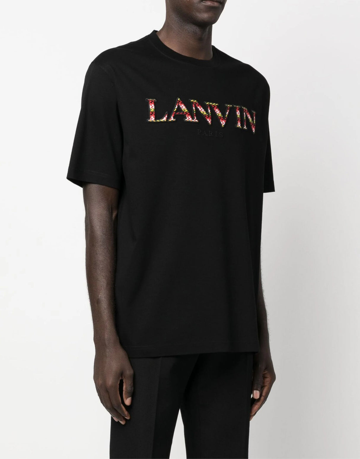 LANVIN Classic Curb Logo T-Shirt - Short Sleeve