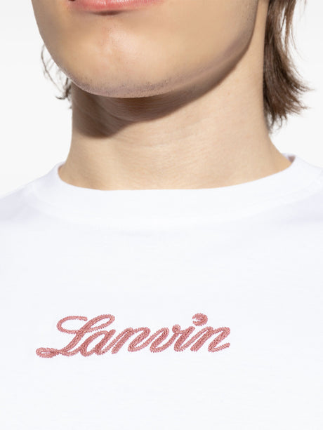 LANVIN Script Logo T-Shirt for Men - SS25 Collection