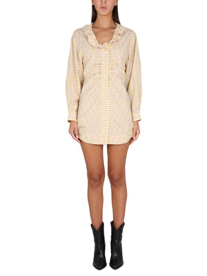 ISABEL MARANT Mini Dress with Ruffle Detail