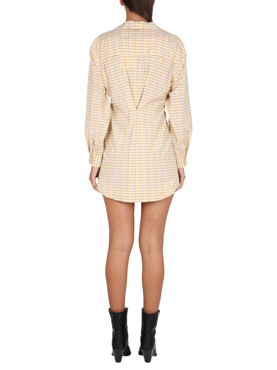 ISABEL MARANT Mini Dress with Ruffle Detail