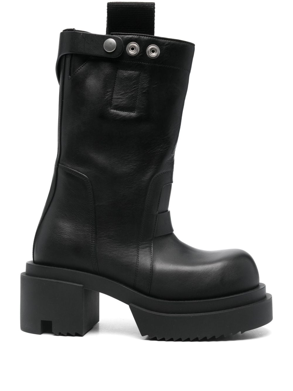 RICK OWENS Sleek Leather Ankle Boots for Women