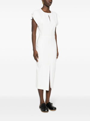 ISABEL MARANT Midi Dress with Keyhole Neck and Pencil Silhouette