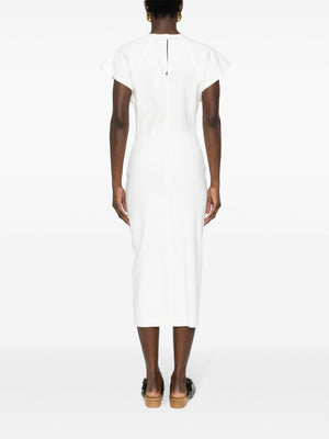 ISABEL MARANT Midi Dress with Keyhole Neck and Pencil Silhouette