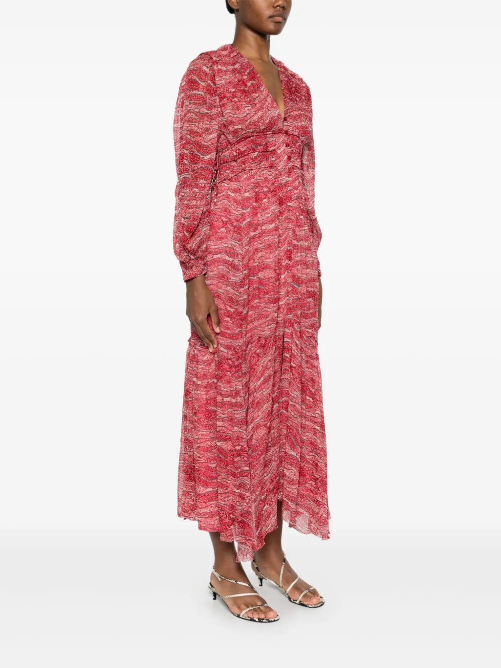 ISABEL MARANT ETOILE Long Gathered Muslin Dress