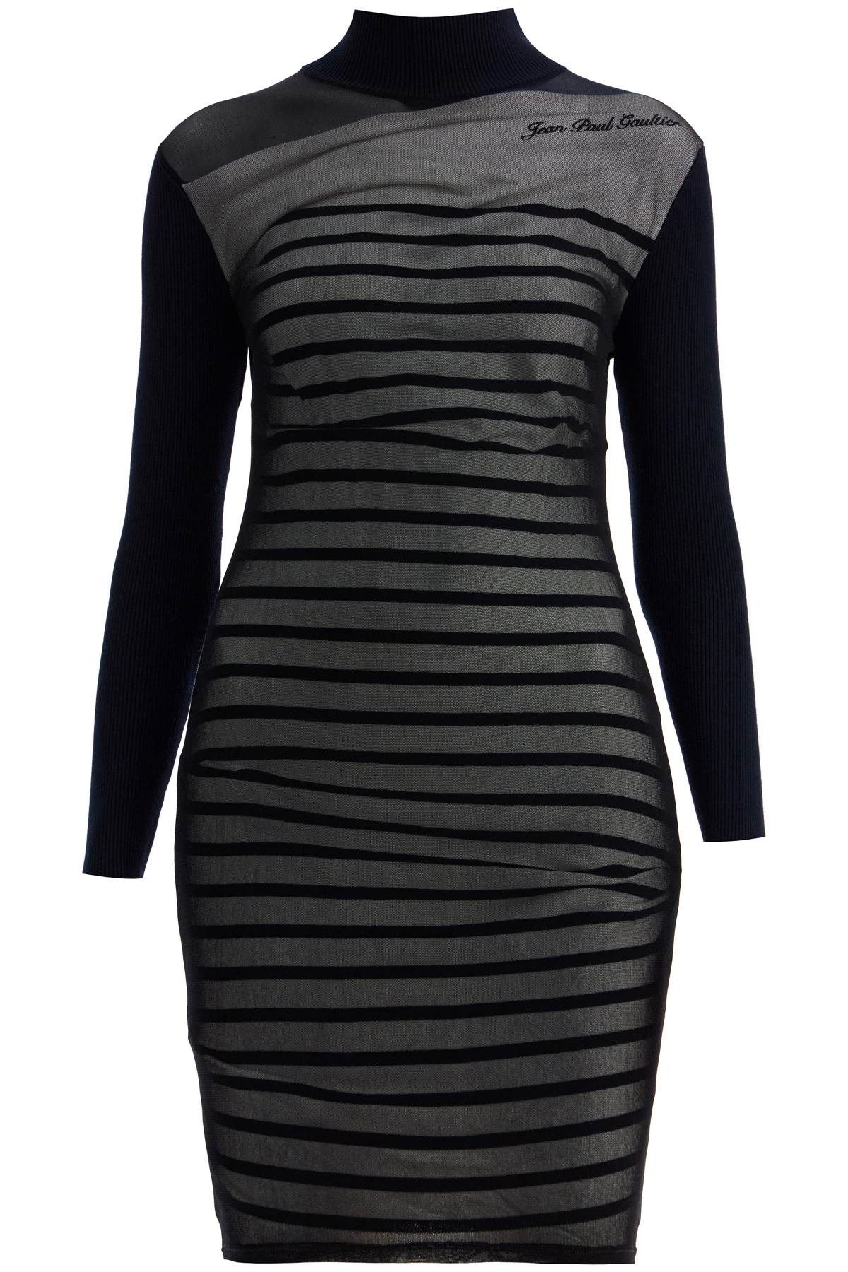 JEAN PAUL GAULTIER Fitted Striped Mini Dress