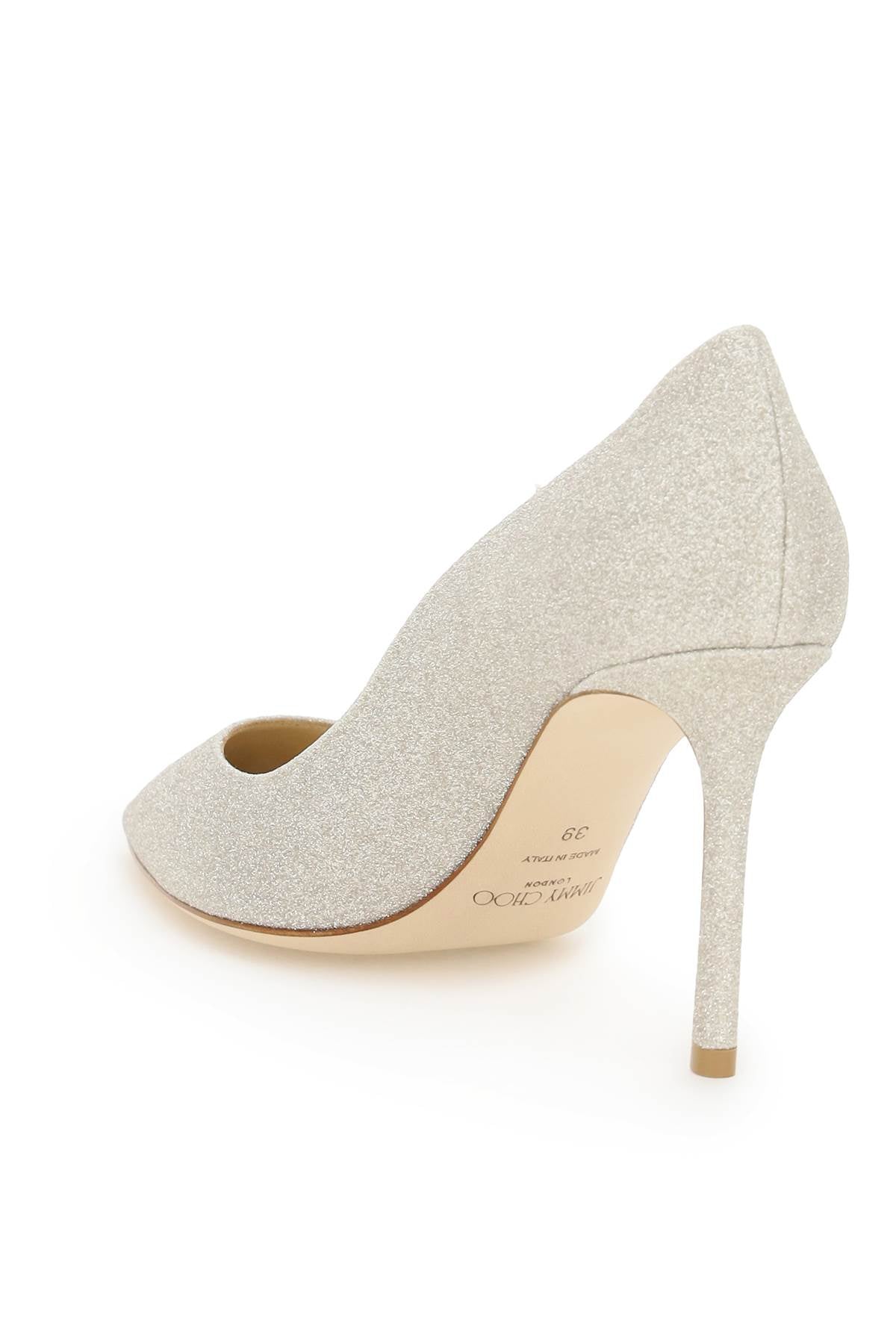 JIMMY CHOO Glamorous Dusty Glitter Pumps - 85mm Stiletto