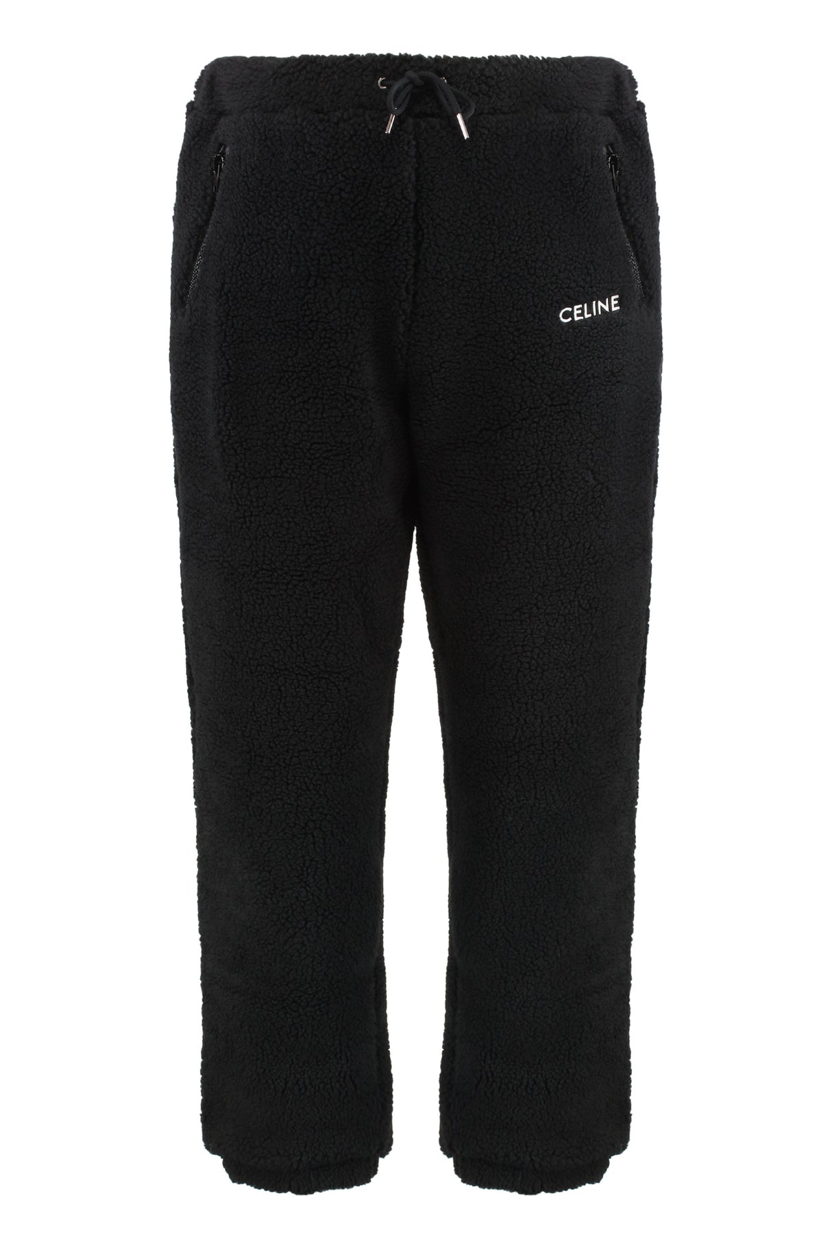 CELINE Men's Mini Track-Pants with Zipped Pockets