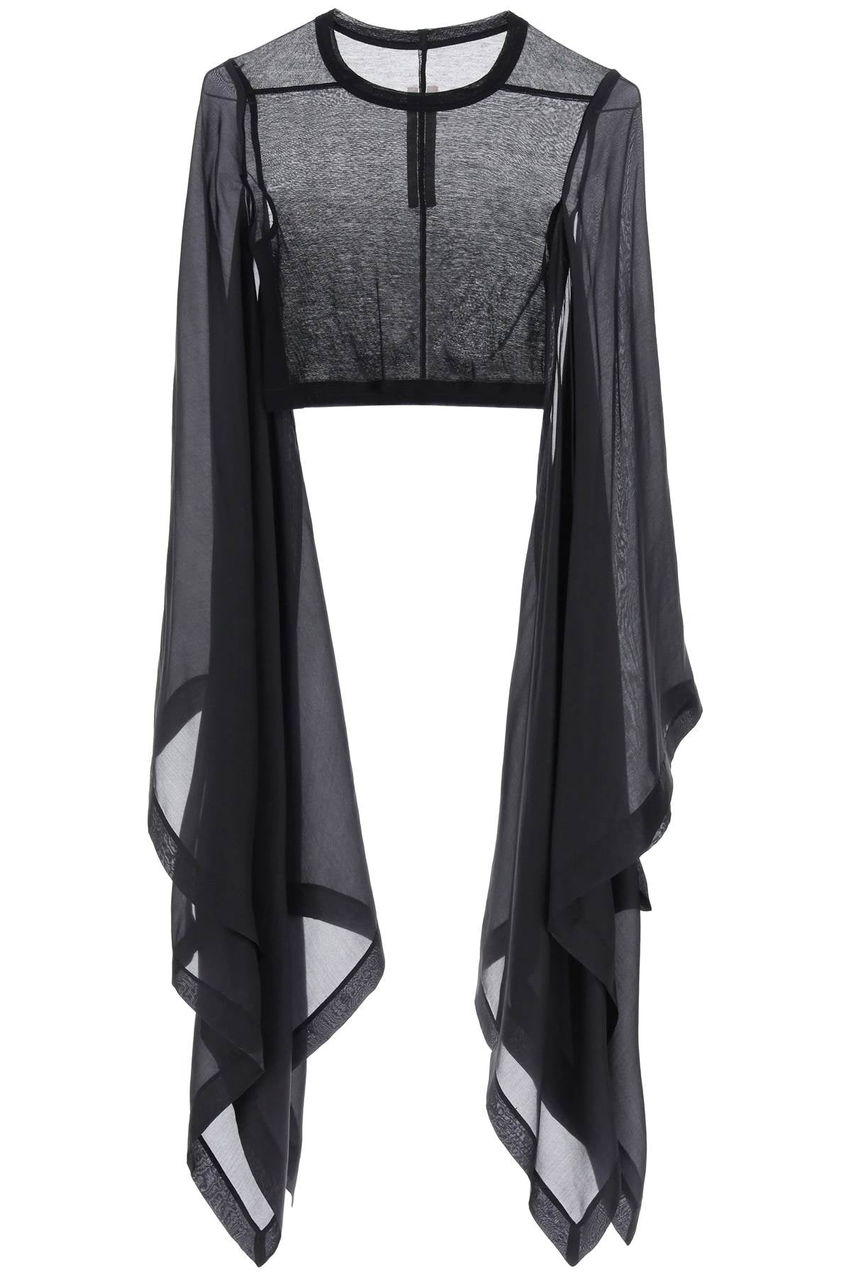 RICK OWENS Mini Crop Habotai Top