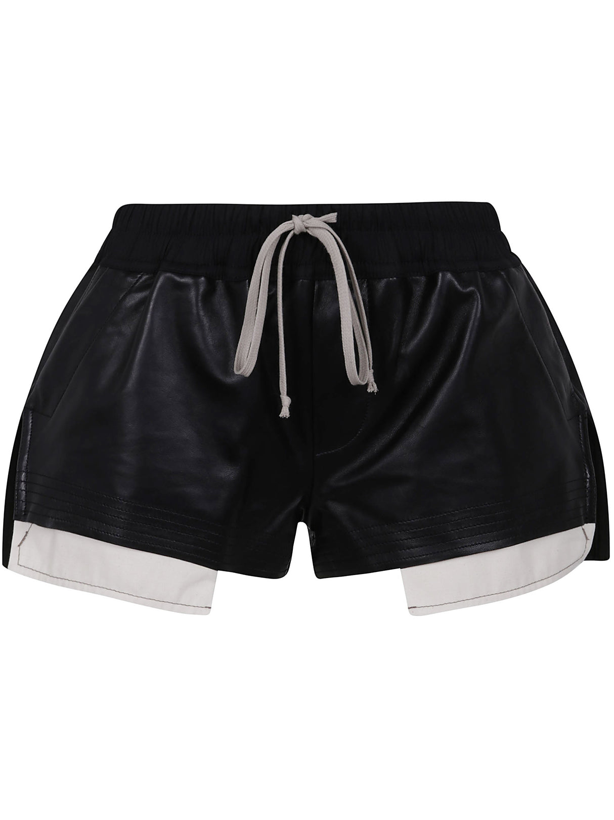 RICK OWENS Leather Mini Boxers Shorts for Women