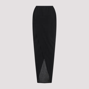 RICK OWENS Soft Pillar Long Skirt for Women