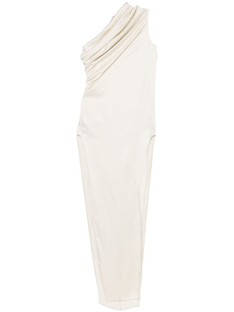 RICK OWENS One-Shoulder Long Dress with Side Slits