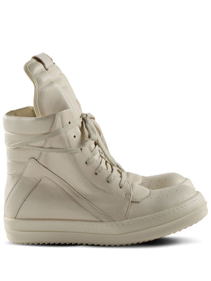 RICK OWENS Women's Geobasket Leather Sneakers - SS25 Edition