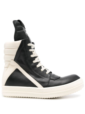 RICK OWENS Women's Geobasket Leather Sneakers - SS25 Edition