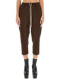 RICK OWENS Cropped Drawstring Pants - Regular Fit Size 40