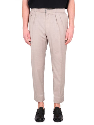 BRIONI Men's Chic Tailored Pants with Belt Loops