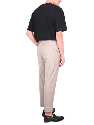 BRIONI Men's Chic Tailored Pants with Belt Loops