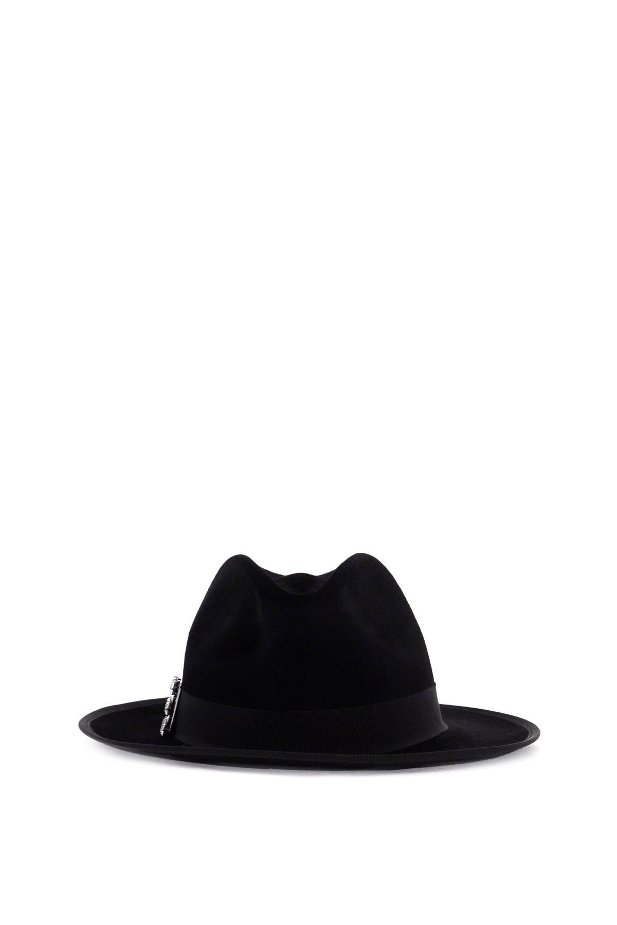 ROGER VIVIER FELTED WOOL FEDORA TRèS VIVIER