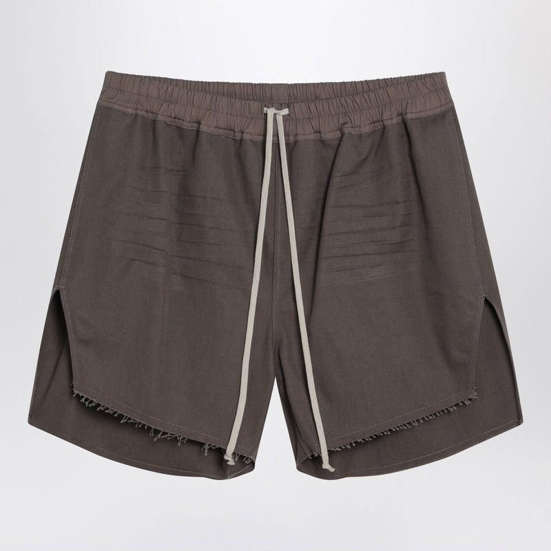 RICK OWENS Dust-Colored Mini Shorts for Men