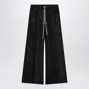 RICK OWENS Wide Silk Pants with Elasticized Waistband for Men