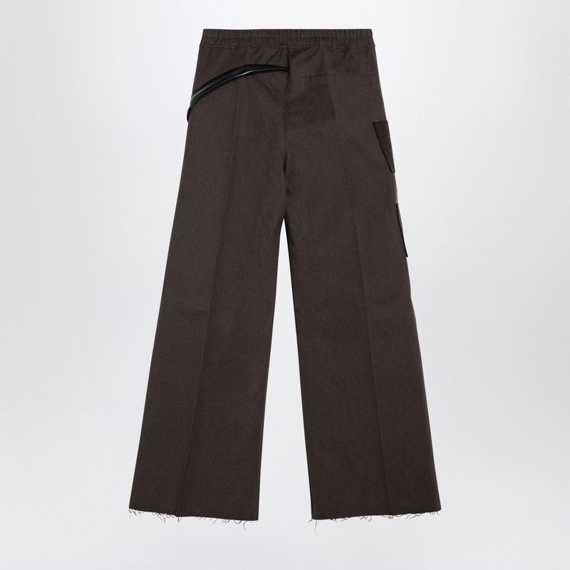 RICK OWENS Wide Bela Trousers in Size 34