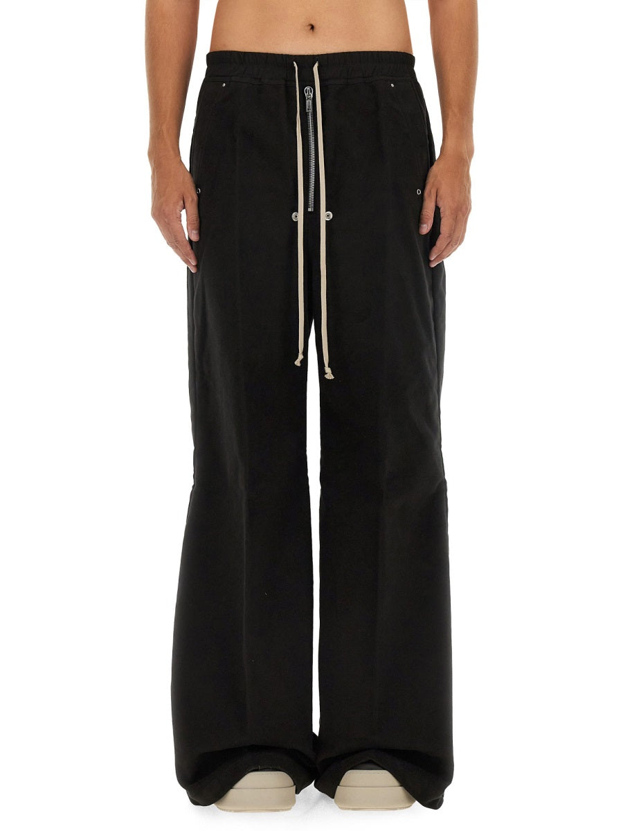 RICK OWENS Wide Leg Cotton Pants - Size 50 IT