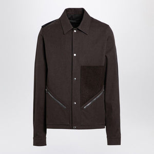 RICK OWENS Men's Shirt Jacket Tour Snap Front - FW24 Edition