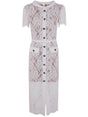 SELF-PORTRAIT Lace Button Midi Dress for Women