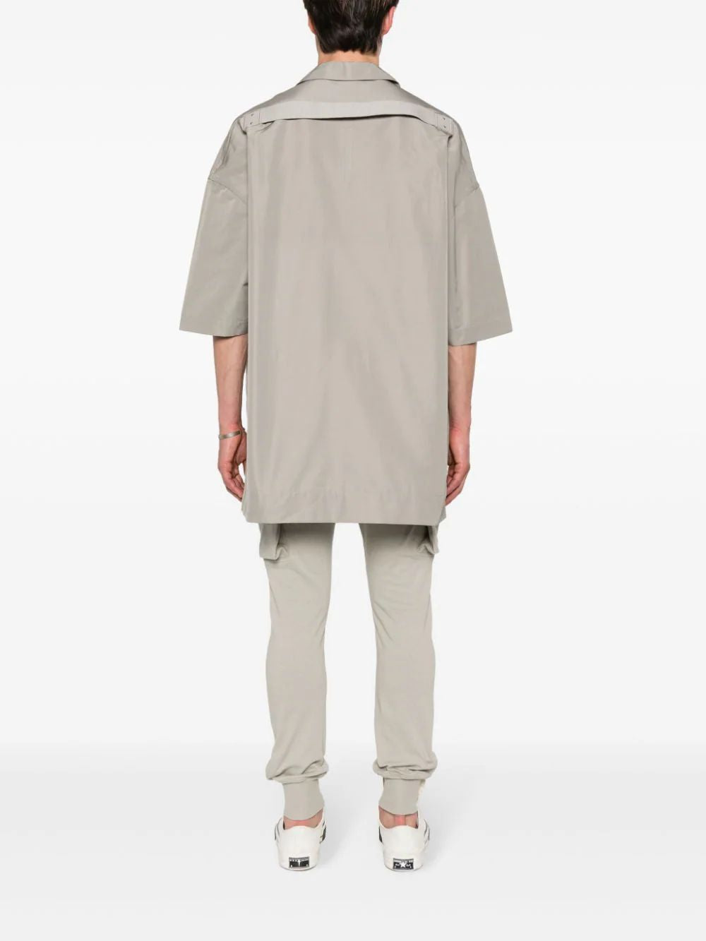 RICK OWENS Strap-Detail Shirt with Classic Collar for Men