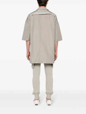 RICK OWENS Strap-Detail Shirt with Classic Collar for Men