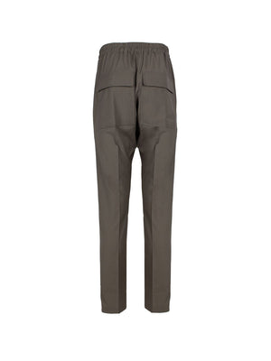 RICK OWENS Drawstring-Waist Straight-Leg Trousers - Size 34